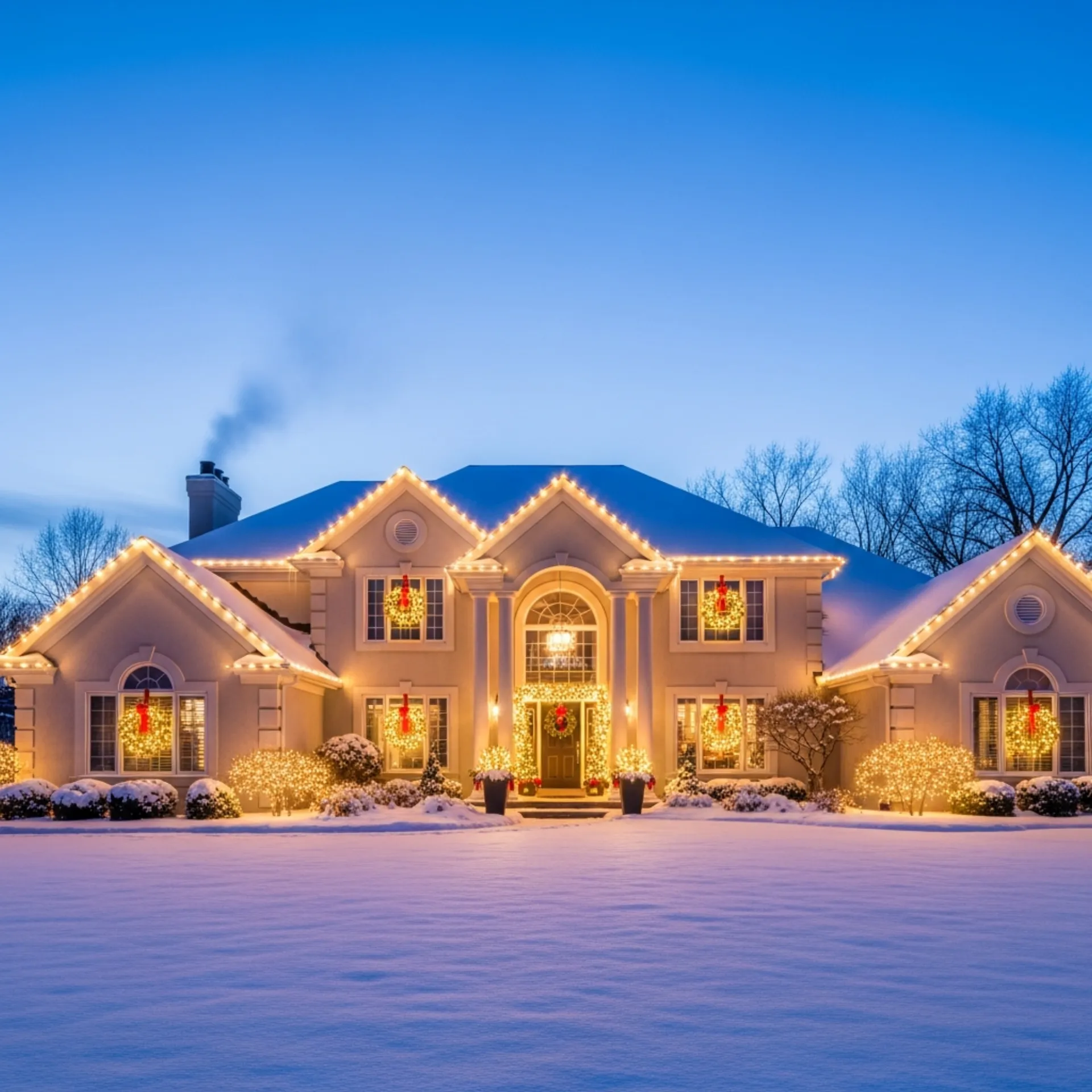 Christmas lights in Caldwell, Idaho